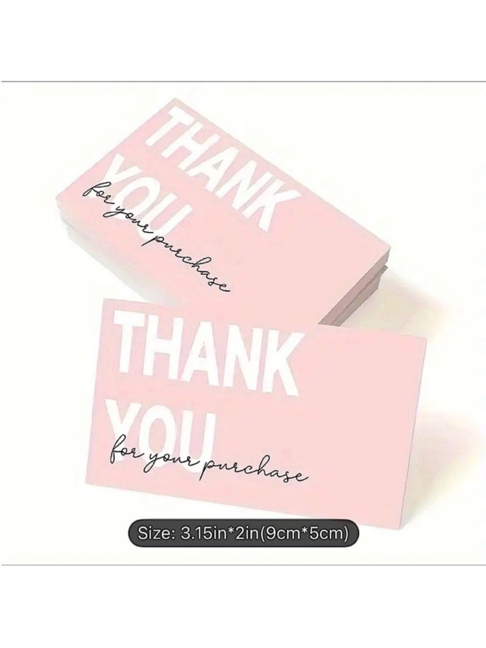 Pink "Thank You" Cards - Boxed Set